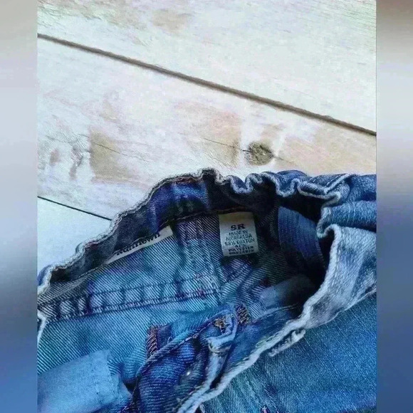 Ruff Hewn Boys Toddler Distressed Denim Blue Jeans Size 5 Regular Wide Leg - Picture 4 of 5